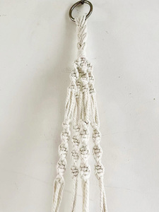Hot 6\" Ball Planter with 3.61ft Rope <b>Chain</b> and Wooden Stand for Home Decor <b>Mirror</b> Decorative Features - Product Image 4