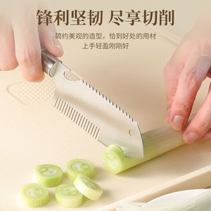 Scallion Slicer <b>Knife</b> Stainless Steel Blade Plastic Handle Kitchen Tool For <b>Slicing</b> Shredding Vegetables - Product Image 2