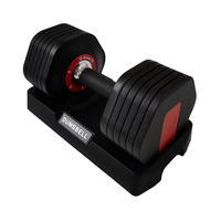 Haltère réglable par incréments de 2kg avec poignée antidérapante Haltère carré réglable pour l'entraînement à la dynamophilie