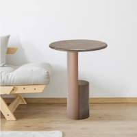 Table basse en marbre naturel de luxe nordique léger haut de gamme salon moderne canapé Table d'appoint Table en marbre design
