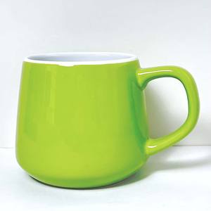 แก้วเซรามิกสั่งทำจากซีโป ทรงกลม มีหูจับ สำหรับโปรโมชั่น สีเขียว-น้ำเงินด้านใน - Product Image 3