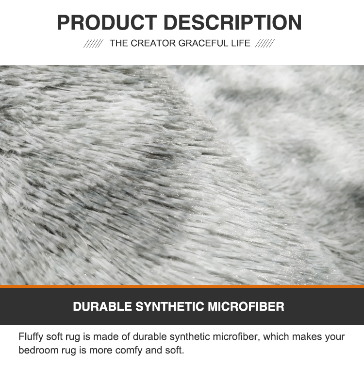 Graceline 2022 Most Popular Custom Rectangle Shape Sheepskin Fur Rugs Tie-dye Area Rugs(图2)