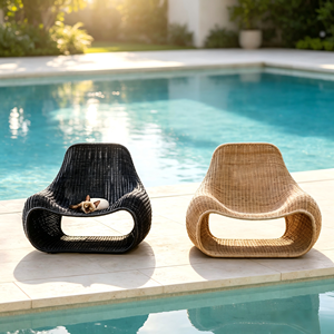 Nordic Rope Rattan aluminum Waterproof Dinning <b>Chair</b> Patio Restaurant Aluminium Outdoor Sofa Dining <b>Chair</b> for <b>Garden</b> hotel - Product Image 3
