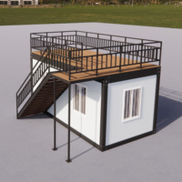 Module de bureau préfabriqué portable, conteneur de consolidation rapide, maison modulaire de 20 pieds, espace de travail mobile, bâtiment de bureau