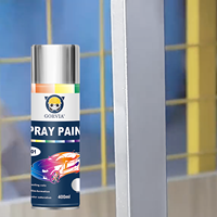 Peinture aérosol métallique à séchage rapide GORVIA P401C 400ml pour revêtement chromé des murs