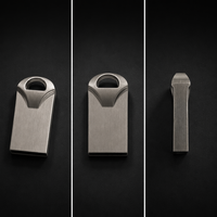 Clé USB en métal de qualité supérieure, gravure personnalisée du logo, clé USB compacte et portable, USB 2.0