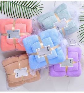 Quick-Dry High Set Warp Knitted Coral Fleece Absorbent Promotional Gift for Home Use Bath <b>Towel</b> Sets Hotel Bathroom - Product Image 2