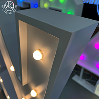 Lettres lumineuses blanches personnalisées, grandes lettres LED lumineuses pour la décoration de mariage et de fête