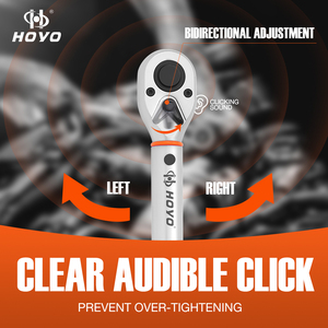 <span class=keywords><strong>HOYO</strong></span> Llave Dinamométrica de Trinquete de 3/8'' con 72 Dientes, <span class=keywords><strong>10</strong></span>-120 Nm, Herramienta Industrial para Mecánicos, Precisión del 3%, Cromada, Métrica, OEM - Product Image 3