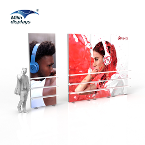 Milindisplays tradeshow giá triển lãm thương mại gian hàng triển lãm hộp Đèn hiển thị LED lightbox hiển thị đứng với kệ - Product Image 2