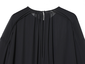 2色展開 長袖 アシンメトリーデザイン クルーネック 無地 フリル カジュアル ファッション トップス ブラウス シャツ レディース - Product Image 6