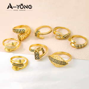 Nieuwste aanwinst: Zirkonia ringen, verstelbaar, <span class=keywords><strong>18k</strong></span> gouden nagelring, damessieraden - Product Image 1