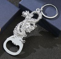 Décapsuleur de bouteille en métal en forme de dragon chinois, porte-clés décoratif, pendentif, porte-clés, décapsuleur de bière, support de voiture, logo personnalisé, décapsuleur de vin