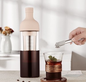 Bouteille d'infusion à froid en verre borosilicaté Pot à café <span class=keywords><strong>Filtre</strong></span> en acier inoxydable à 800 mailles, conception étanche pour café glacé Thé aux fruits - Product Image 5