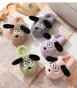 Chaussons d'intérieur chauds unisexes pour enfants, motif dessin animé mignon, doux, antidérapants, en fourrure pelucheuse, petits chaussons de chambre - Vente chaude - Product Image 6