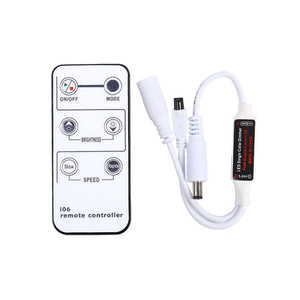 DC5-24V mini Hồng ngoại điều khiển từ xa 6 phím đơn sắc <span class=keywords><strong>LED</strong></span> mờ điều khiển duy nhất <span class=keywords><strong>LED</strong></span> Strip ánh sáng với bộ điều khiển - Product Image 1