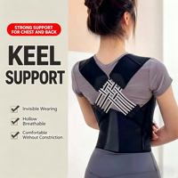 Ceinture Correctrice de Posture Respirante et Personnalisable, Conception Ergonomique pour un Confort Optimal Toute la Journée, Amélioration de la Posture