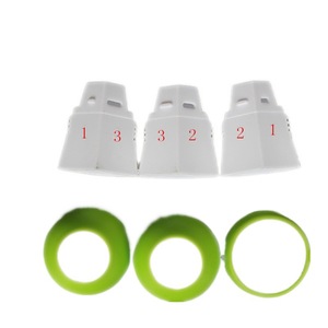 Three Color Three Hole Piping Tip Converter For Butter Piping Cake Decorating Reusable Plastic Triangle Shape - Product Image 2