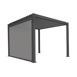 <span class=keywords><strong>Pergola</strong></span> <span class=keywords><strong>Bioclimatique</strong></span> en Aluminium Robuste et Antirouille, Toit Rigide en Alliage d'Aluminium, Taille Personnalisée en Usine, Idéale pour Zones de Loisirs et Complexes Hôteliers - Product Image 4