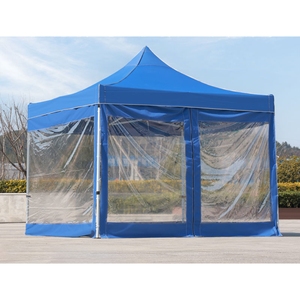 Parasole riparo pioggia portatile Gazebo tende riparo istantaneo tettoia in metallo a baldacchino triangolo tetto 10Ft <span class=keywords><strong>X</strong></span> 15Ft tenda tendone - Product Image 3