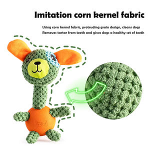 Высококачественные экологически чистые плюшевые игрушки для собак, низкая цена, многофункциональная форма обезьяны, скрипучая, Интерактивная игрушка для щенка - Product Image 5