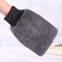 Gant de lavage de voiture HONYSON Premium en microfibre à boucles torsadées, multi-usages, 18x28cm avec ligne de pression
