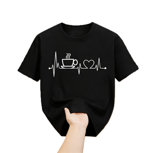 T-shirt « Café et Philosophie » pour les amateurs de café – Motif « Morning Brew » / T-shirt décontracté en coton surdimensionné à manches courtes pour le streetwear - Product Image 4