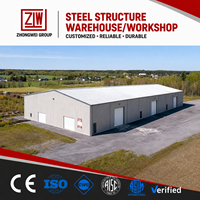 Sistema de Construcción de Almacenes de Estructura de Acero Prediseñada Zhongwei con Diseño Europeo, Certificación ISO 9001, Garantía de 5+ Años