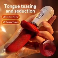 Tragbarer Zungenvibrator mit Schwingfunktion, weiches Sexspielzeug für Erwachsene – USB-wiederaufladbar, IPX7 wasserdicht, 10 Frequenzen