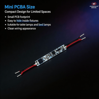 Variateur de lumière tactile mini LED 12-24VDC 1CH3A CV E1-C