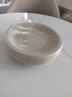 Assiette en papier ronde classique durable de 10 "en fibre végétale naturelle verte compostable et conviviale pour les fêtes en bambou