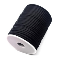 Matériaux DIY pour nœuds papillon : Bandes de tissu satiné rondes de 5 mm, cordons tressés à la main enveloppés de boutons pour vêtements et quilts