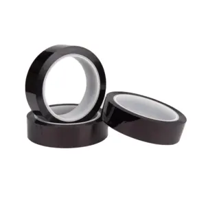 Factory Supply Customized Size Black PI Heat Resistant Film Polyimide Silicone Kaptons Tape