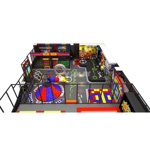 Parc de trampolines professionnel sur mesure, grande aire de jeux pour enfants, château gonflable avec parcours d'obstacles ninja - Product Image 3