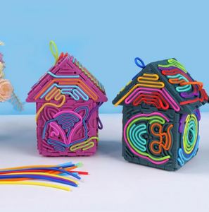 Hot-Selling Sensory <b>Activity</b> Board Silicone Stress Relief Board DIY Puzzle <b>Cube</b> 3D Toy Unisex 14 Years & up - Product Image 3