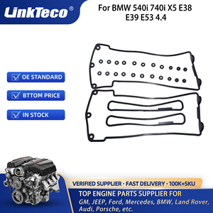 Juego de juntas y ojales de tapa de válvula Linkteco para <span class=keywords><strong>BMW</strong></span> 540i 740i X5 E38 E39 E53 4.4L M62 M62B44 11129071590 56043800 153339601 - Product Image 6