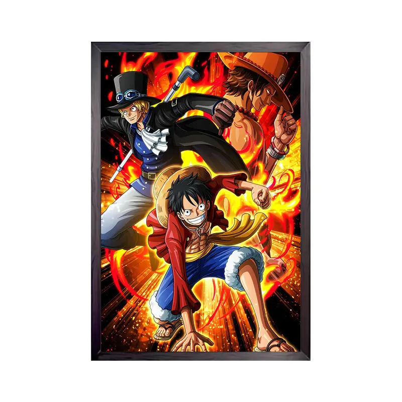 Vente en gros de poster lenticulaire 3D A4 NFC personnalisé Anime Poste