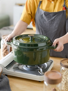 Vente chaude pot émail antiadhésif ustensiles de cuisine <span class=keywords><strong>en</strong></span> <span class=keywords><strong>fonte</strong></span> four hollandais émail casserole - Product Image 2