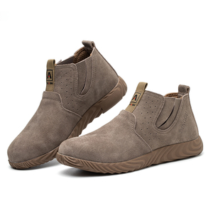 Zapatos de trabajo ligeros con punta de acero para construcción, calzado de seguridad Industrial para hombre, zapatos de seguridad de cuero ppe - Product Image 4