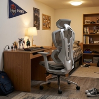 Chaise de jeu professionnelle à dossier haut avec support lombaire ergonomique, accoudoirs réglables, confort inclinable pour les longues sessions