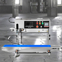 Yujun PM-1800 sac en plastique bande scellant Vertical Date d'expiration QR codage continu Machine de cachetage Vertical avec imprimante à jet d'encre