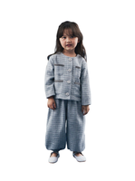 Ensemble veste et pantalon en tweed personnalisé de haute qualité pour petites filles Design par Gaoteng