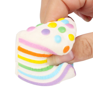 Triangle Cake Shape Fidget Toy TPE Slow <b>Rebound</b> Stress Reliever For Kids Age 5 To 7 Years Unisex - Product Image 4
