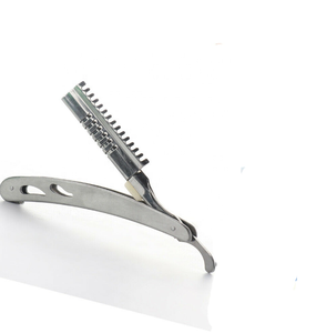 Rasoir à bord droit en acier inoxydable pour le rasage des cheveux de barbier - Product Image 1