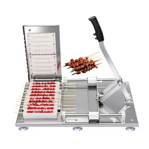 Automatic Meat Barbecue Skewer Making Machine Shish Kebab Maker