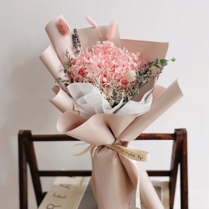 批发20-25厘米直径厂家直销永生花安娜绣球花婚礼母亲节圣诞花束 - Product Image 6