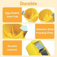 Gadgets de cuisine Outils de casse-coquille d'œufs durs portables Séparateur éplucheur de coquille d'œufs crus à main