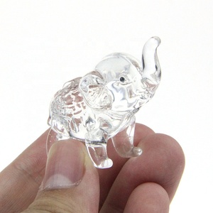 Juego de Figuras de Elefantes de Cristal Blanco, Decoración Minimalista de Lujo para el Hogar, Regalo de Cumpleaños, Navidad, Día de la Madre, Día del <span class=keywords><strong>Padre</strong></span>, San Valentín - Product Image 5