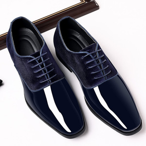 Chaussures habillées pour hommes, style Oxford, bout pointu, à lacets, couleur unie, semelle en caoutchouc, pour le bureau et la carrière, toutes saisons - Product Image 2