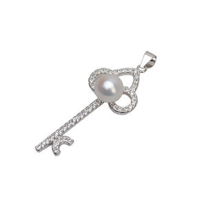 Colgante de Plata S925 Wenchi con Perla 6-7 mm para Mujer, Accesorios de Joyería DIY de Moda, Componente Semiterminado - Modelo 733 14270 - Product Image 5